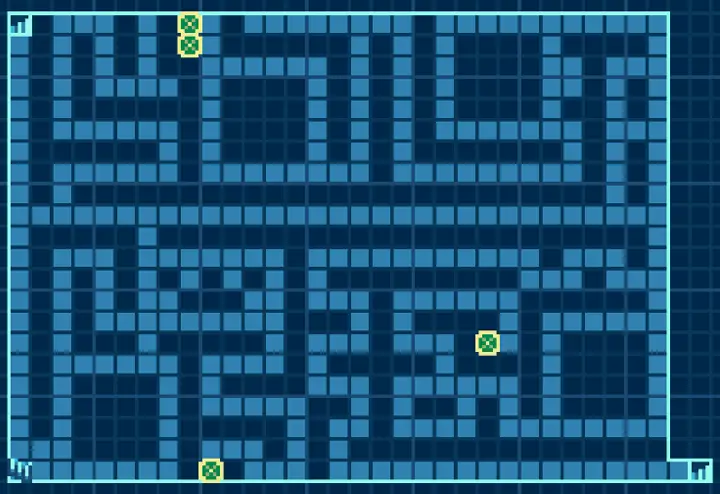 B27F map with all pitfalls replaced with blank tiles